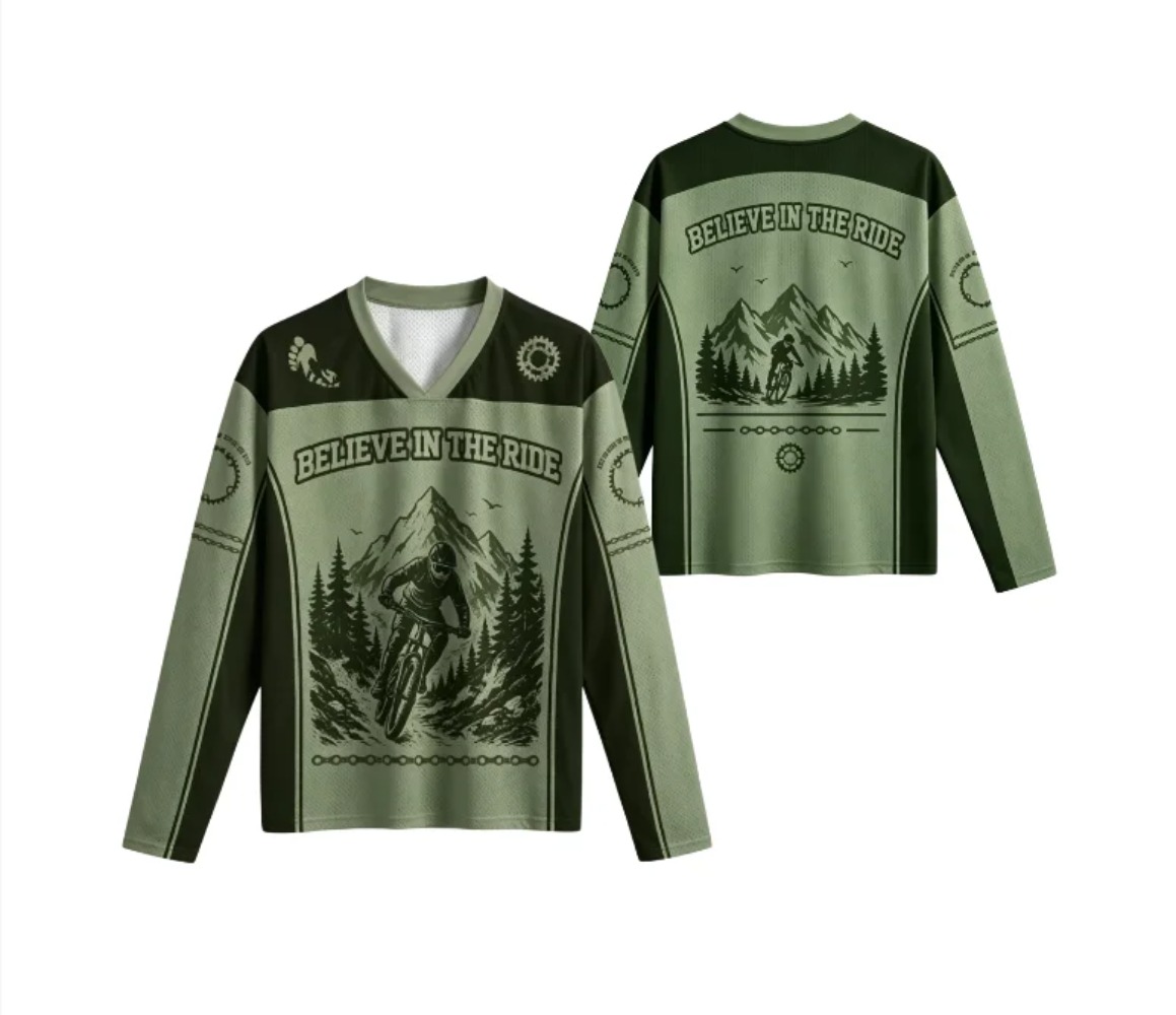 Cycling - Camiseta Deportiva de Manga Larga con