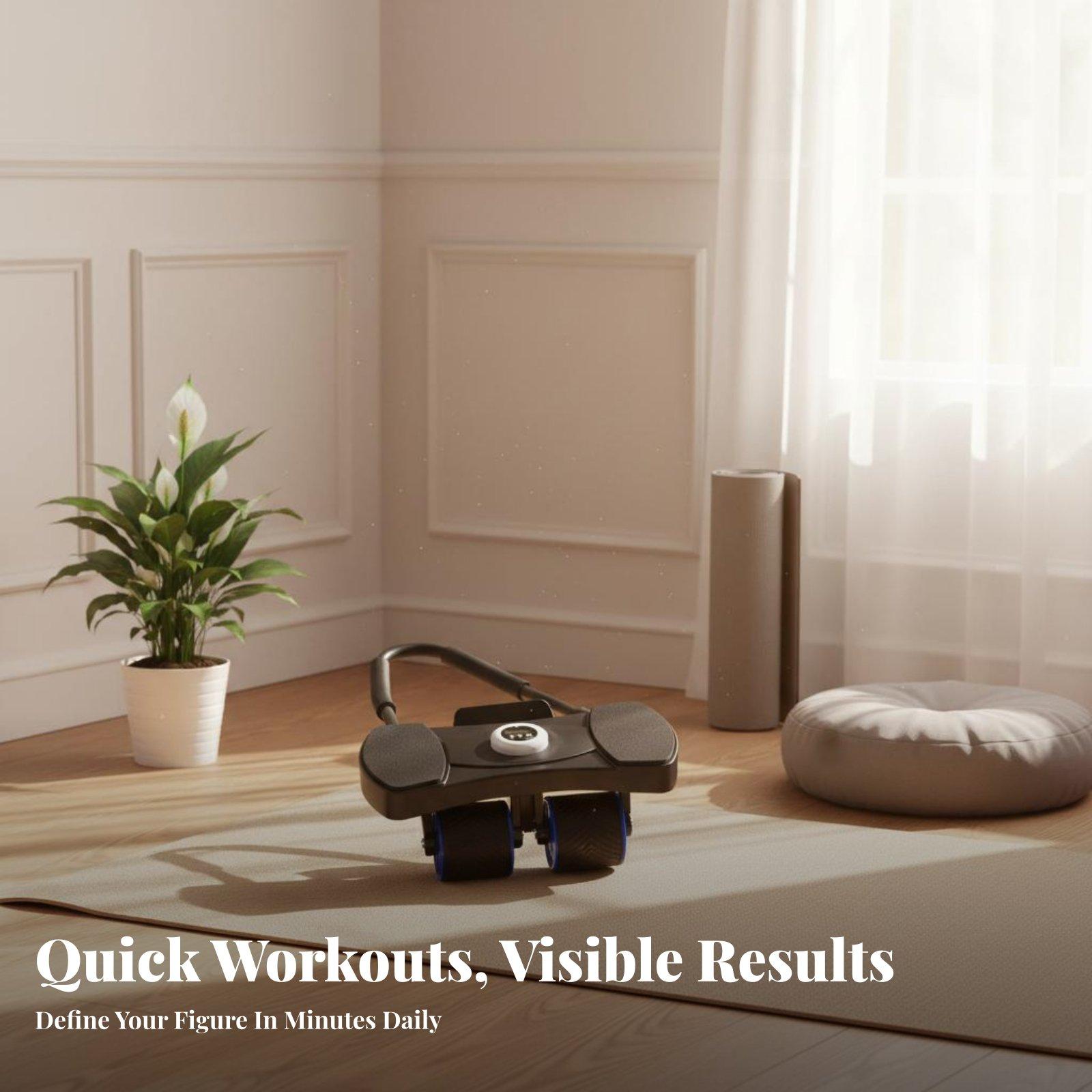 Equipo de Ejercicio Abdominal, - Ab Roller Wheel With Elbow Support reseña y precio