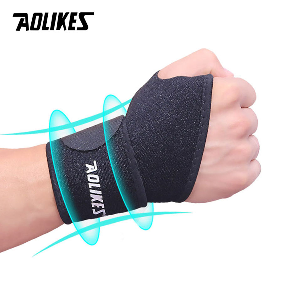 AOLIKES-Soporte de muñeca ajus - Wrist Wraps Weightlifting Support reseña y precio