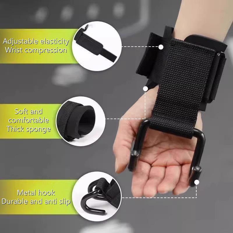 【F】2 unidades de ganchos para  - Wrist Wraps Weightlifting Support reseña y precio