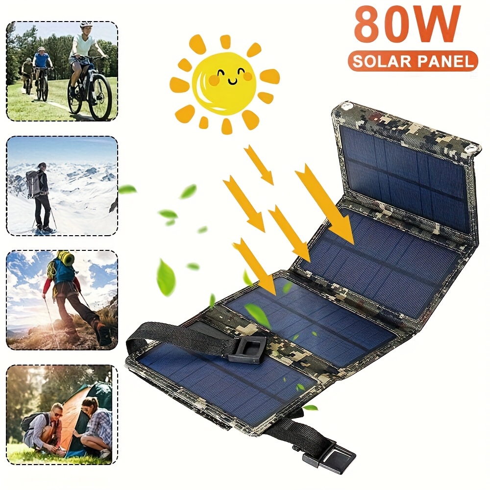 Panel Solar Portátil Plegable  - Camping reseña y precio